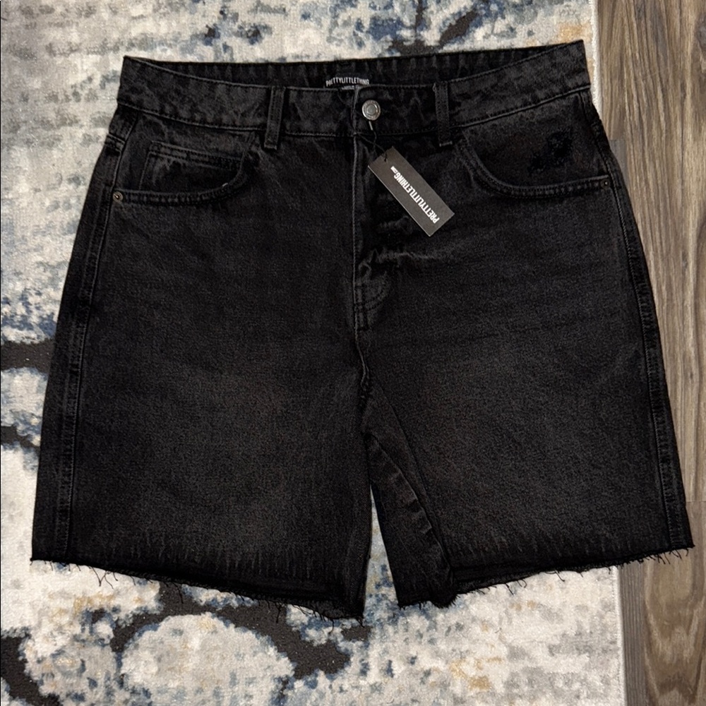 Black Denim Women's Shorts